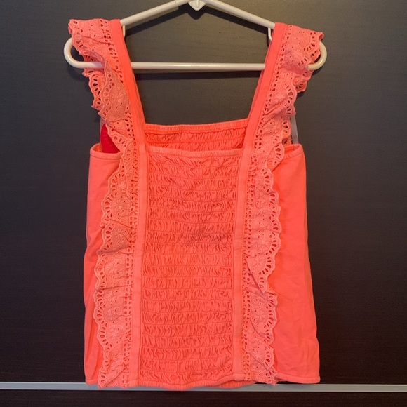 Justice Girls Smocked Ruffle Garment Dye Tank Top - Picture 8 of 13